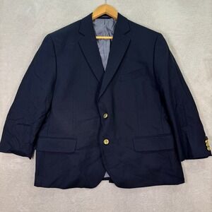 Stafford Navy Blazer with Gold Buttons
